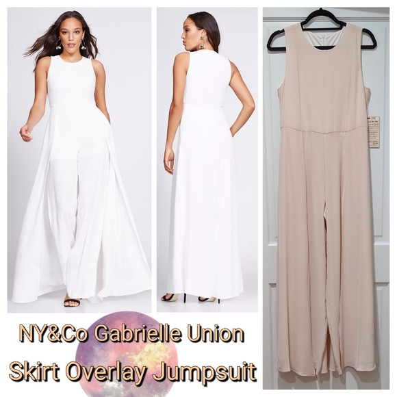Gabrielle Union Skirt Overlay Jumpsuit - Picture 1 of 11